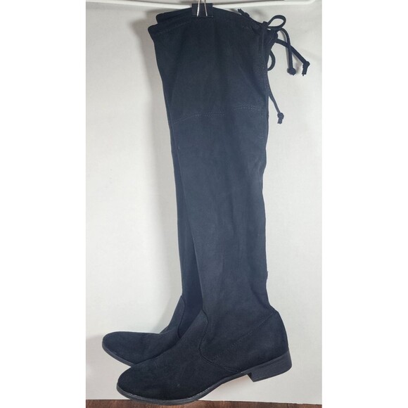 Time & Tru Over-The -Knee Boots Black Women's Size 10 - Picture 6 of 9